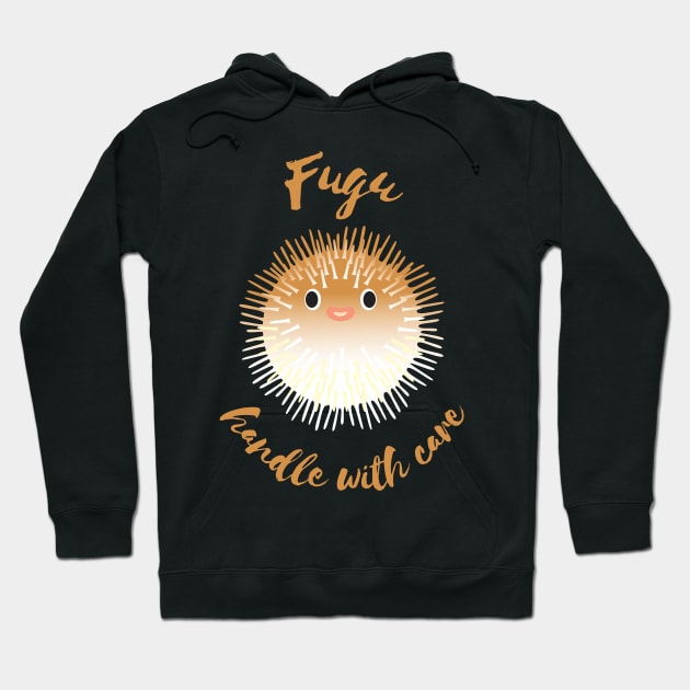 Fugu Blowfish Puffer Fish Hoodie by bullshirter